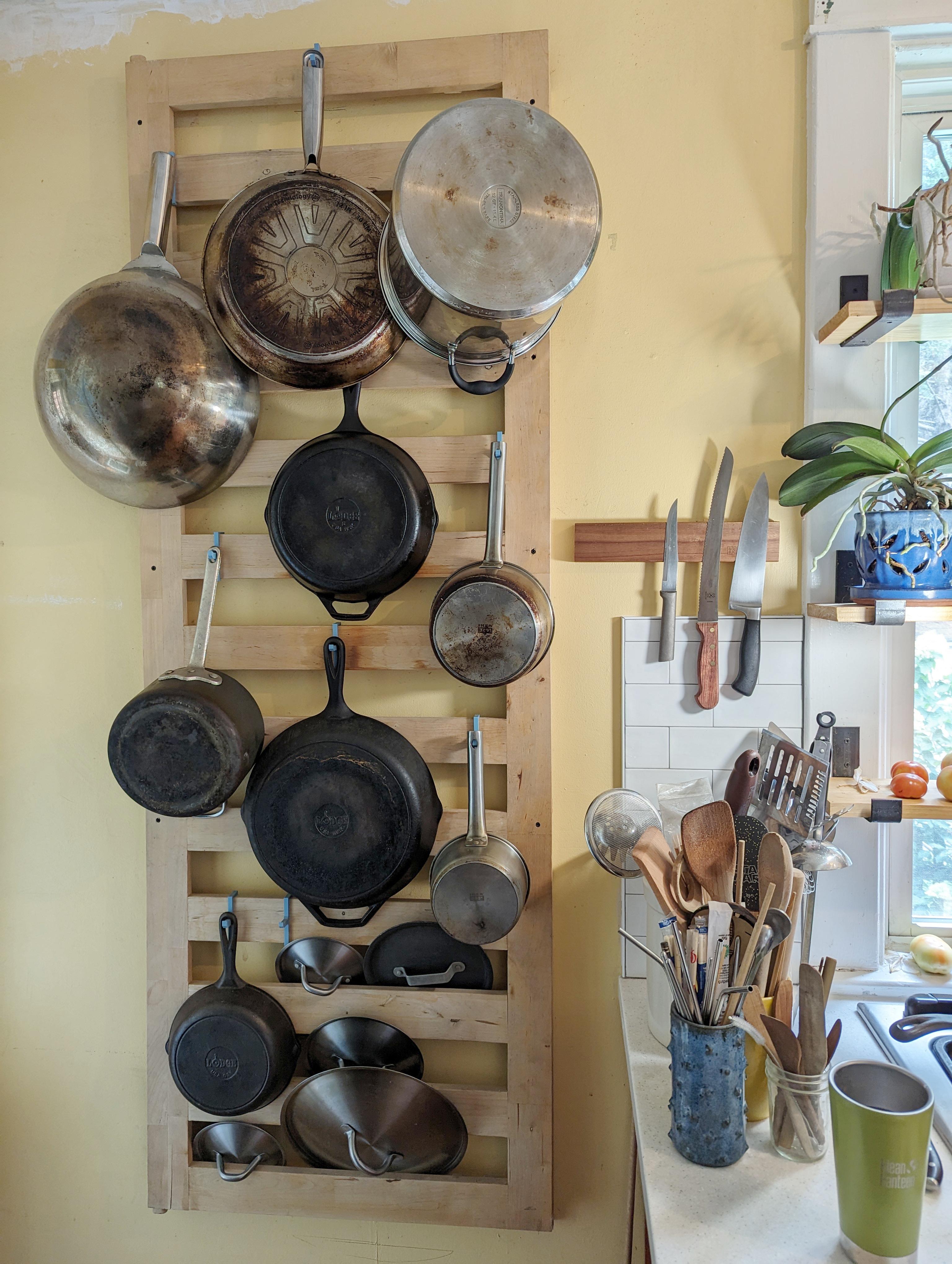 Making a Potholder Rack From Old Futon Frame 3 Steps Instructables