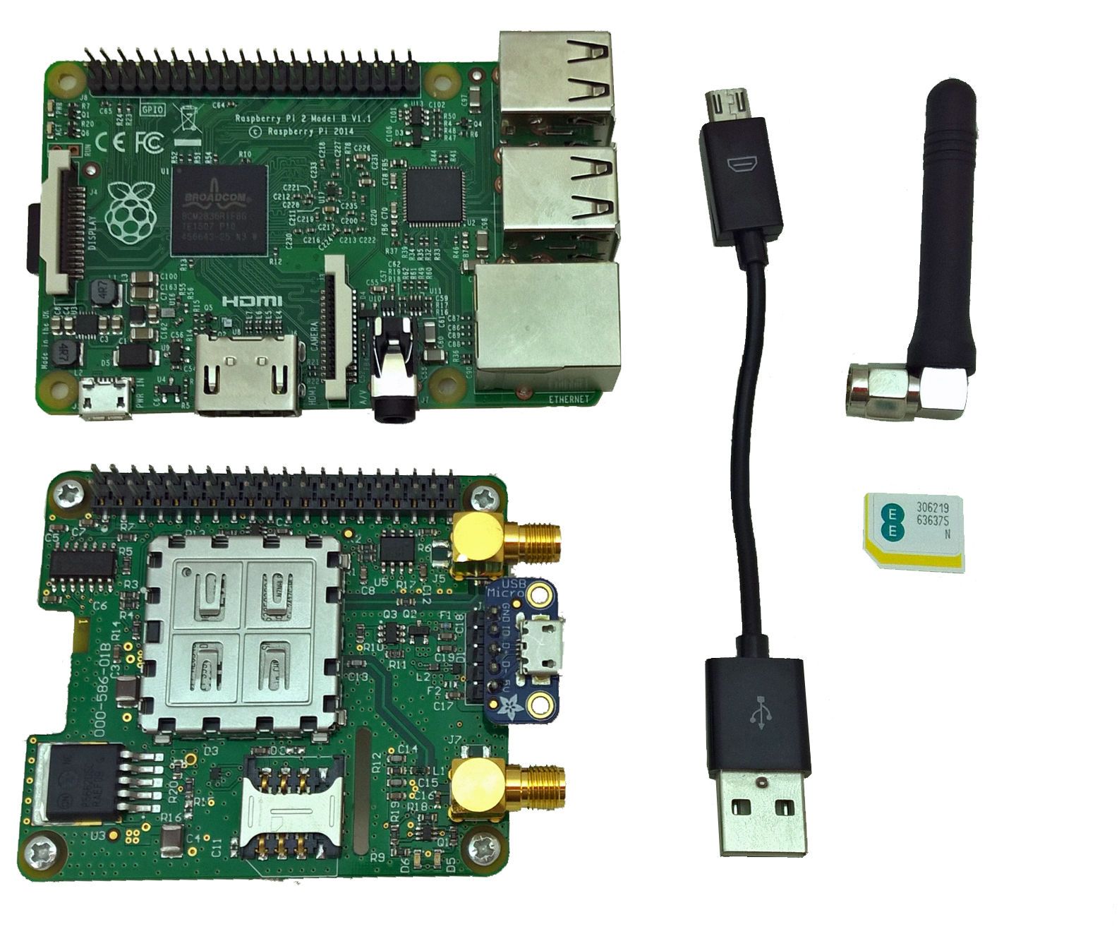 Add 3G to the Raspberry Pi: PiloT Assembly