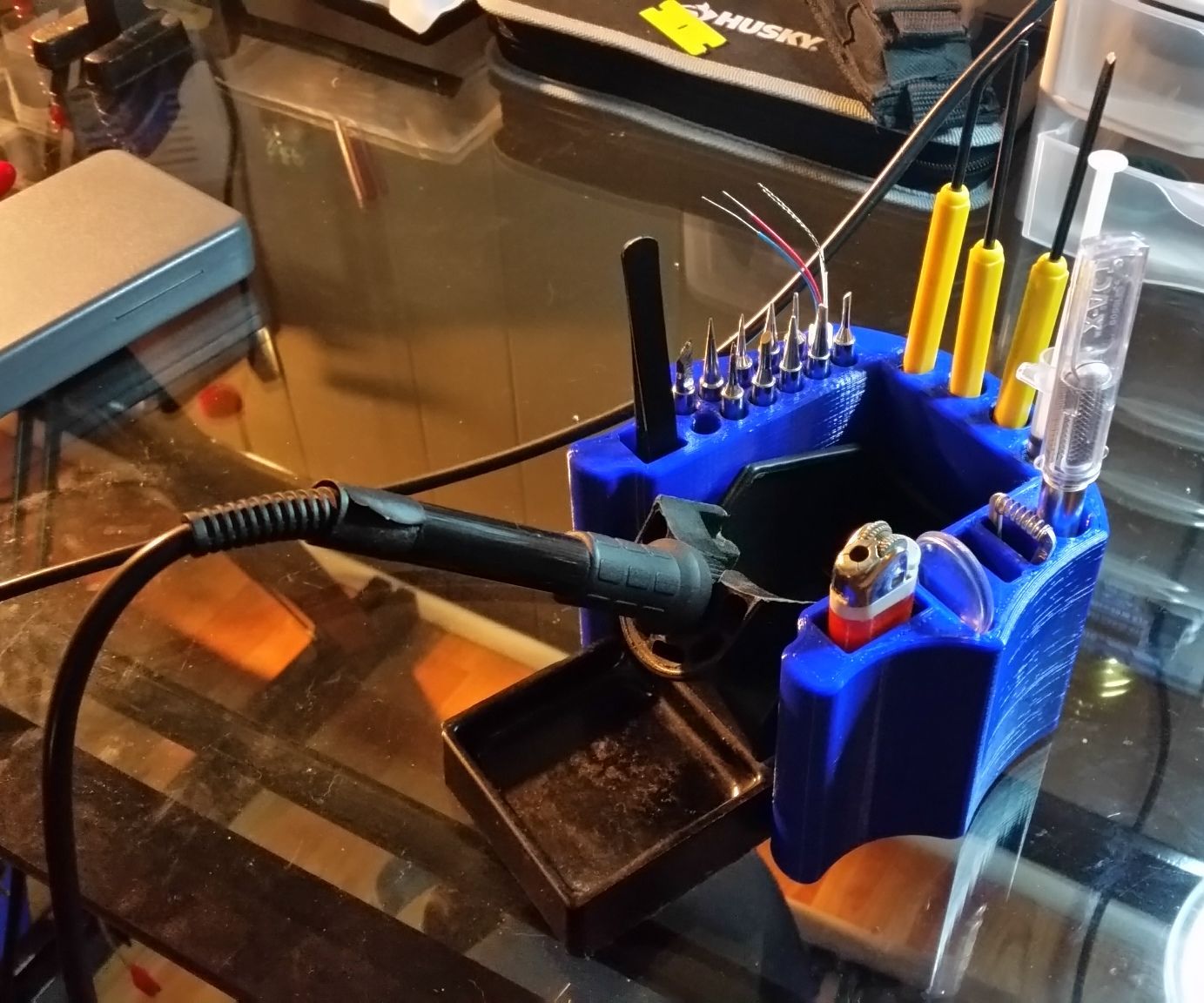 3D Printed Solder Station Accessory Cradle