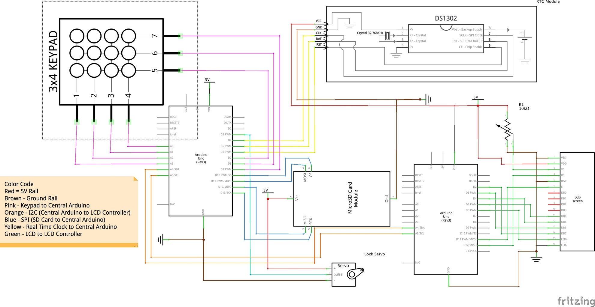 Electronic Safe : 10 Steps (with Pictures) Circuit Diagram