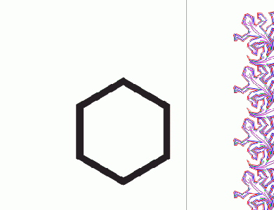 Create Your Hexagon Outline for Trimming.