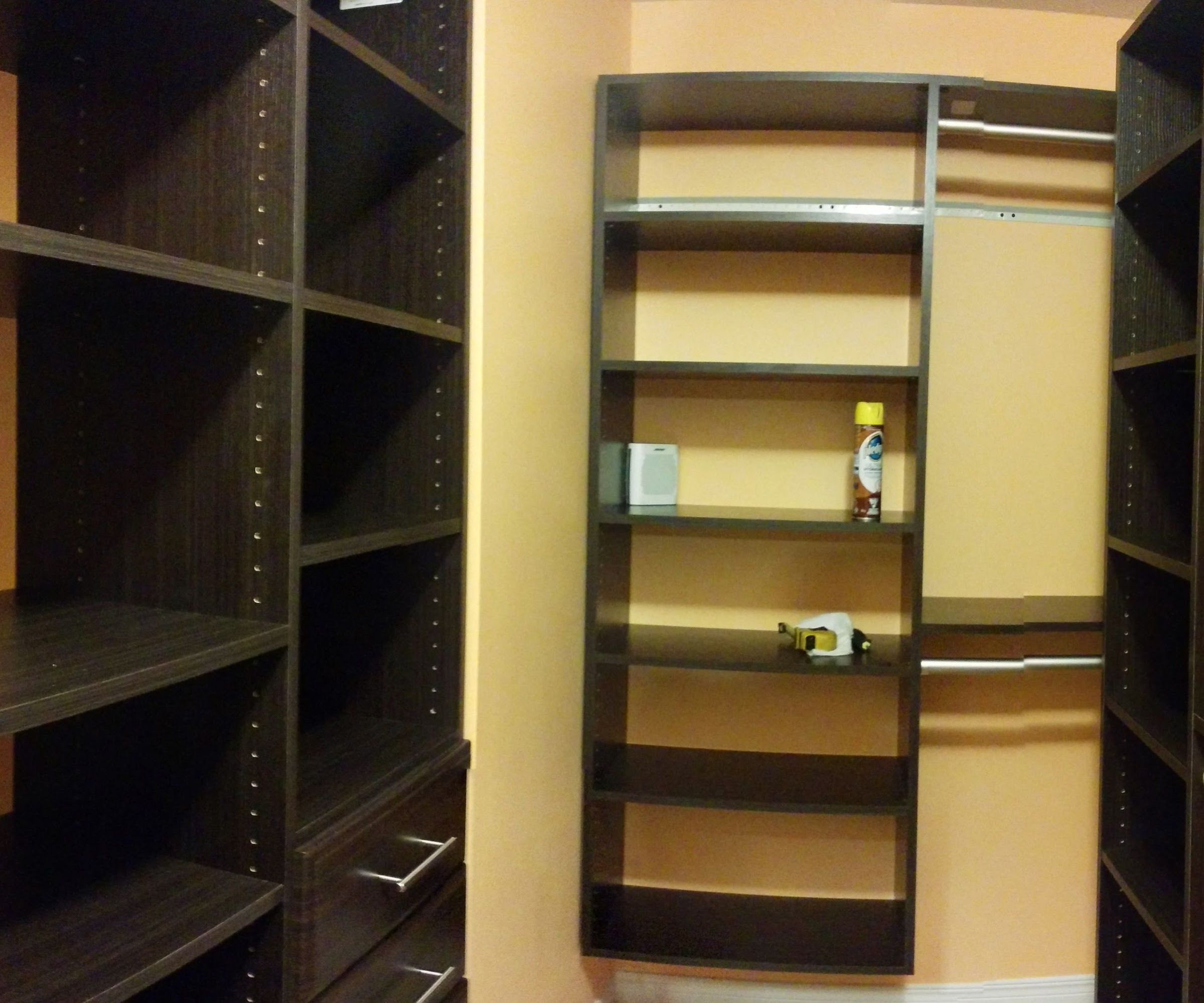 Walk-in closet makeover:  DIY guide