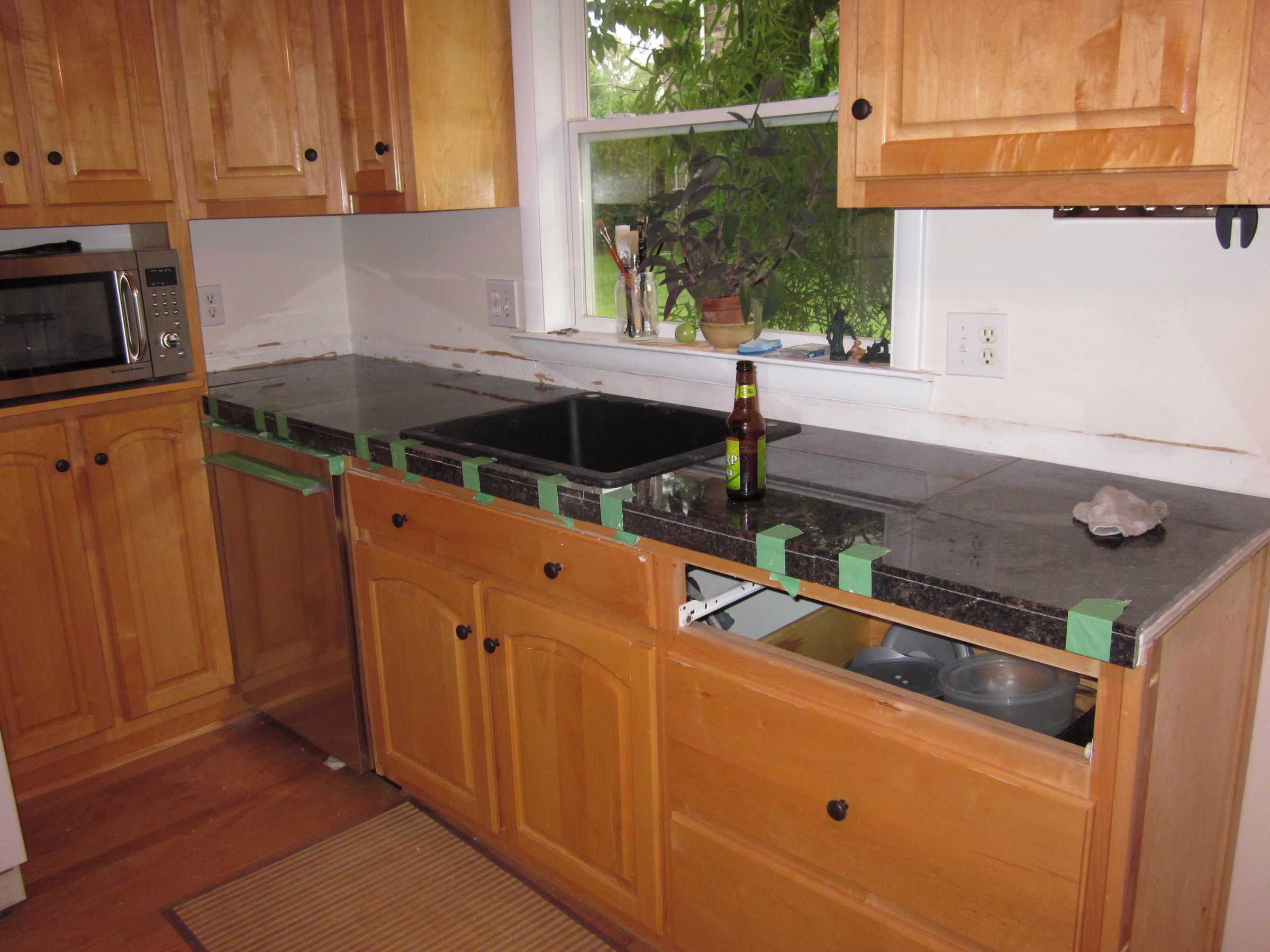 Granite Tile Kitchen Countertops 6 Steps (with Pictures) Instructables