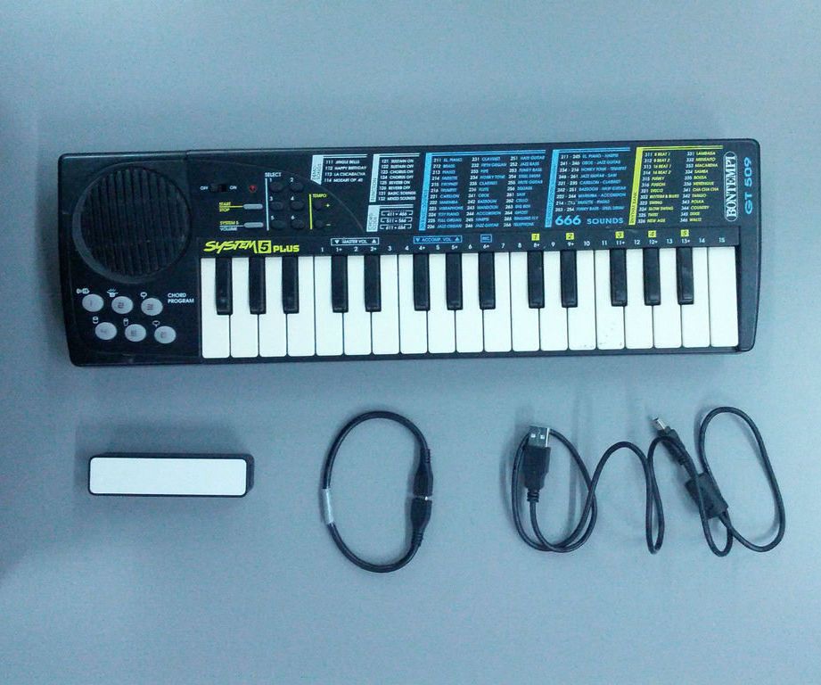 Add an internal battery to an electronic toy piano