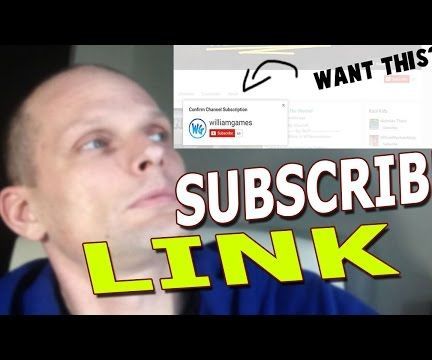 HOW TO CREATE YOUTUBE SUBSCRIBE LINK