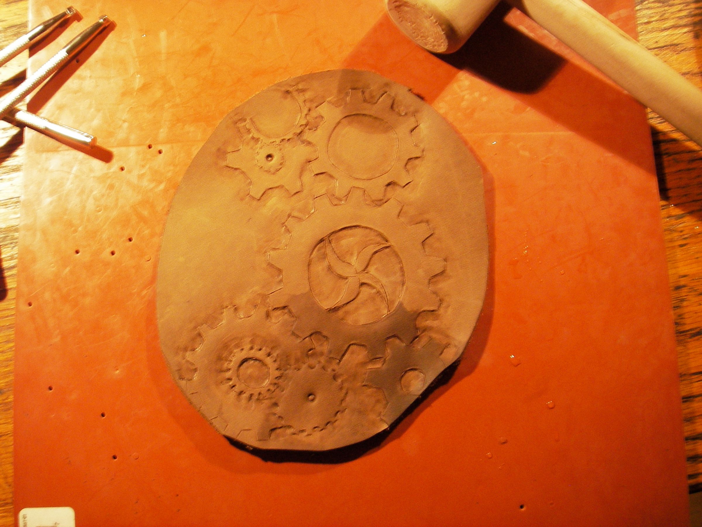 Steampunky Hand Tooled Leather Patch 11 Steps Instructables