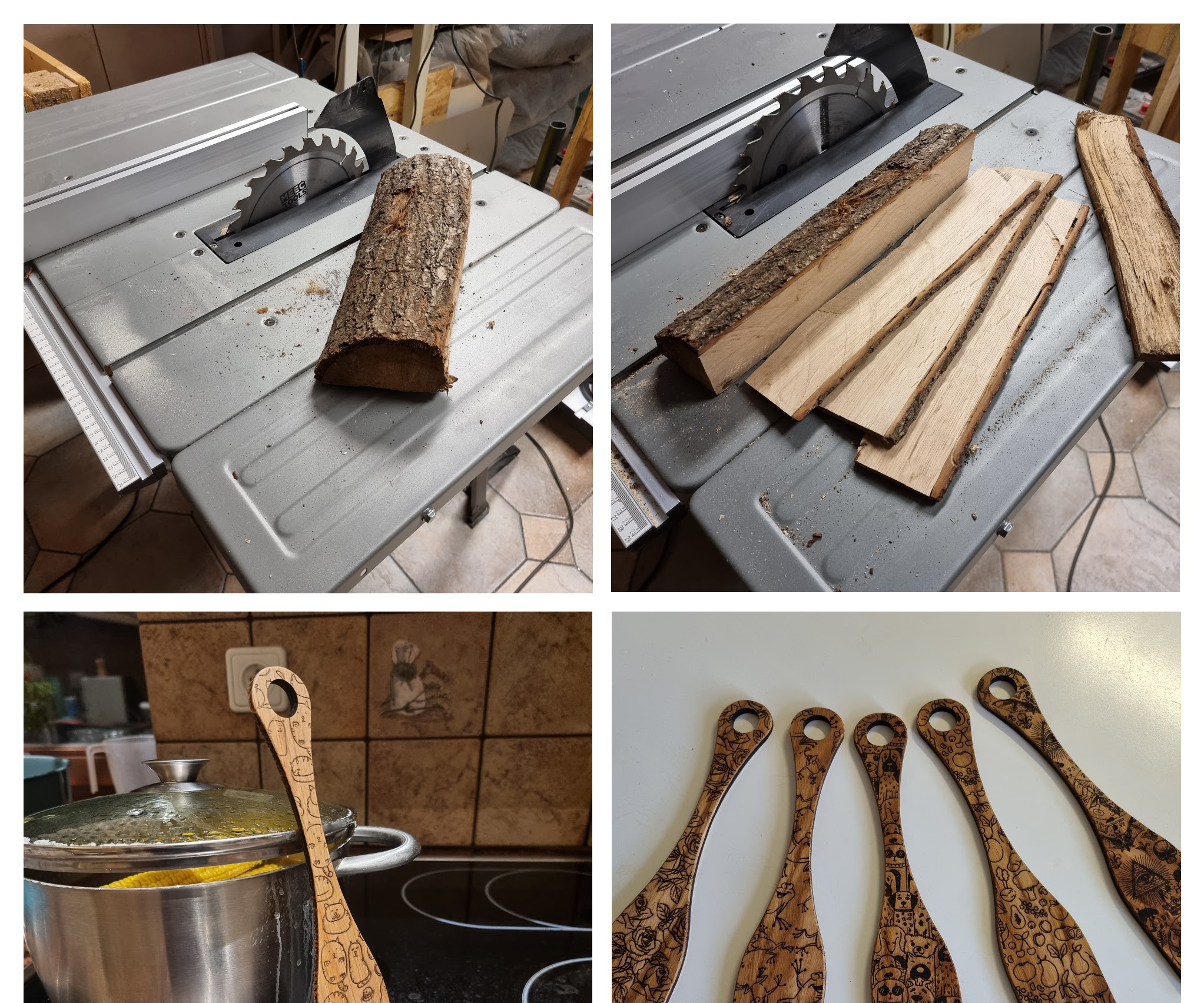 Laser Cut Kitchen Shovel From Firewood