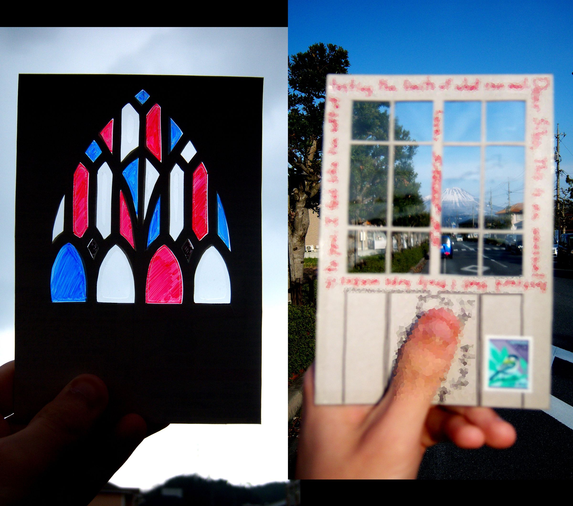 Transparent Postcards