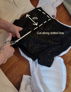 Remove Part of the Black Shorts