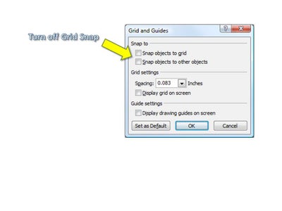 Optional - Turn Off Grid Snap