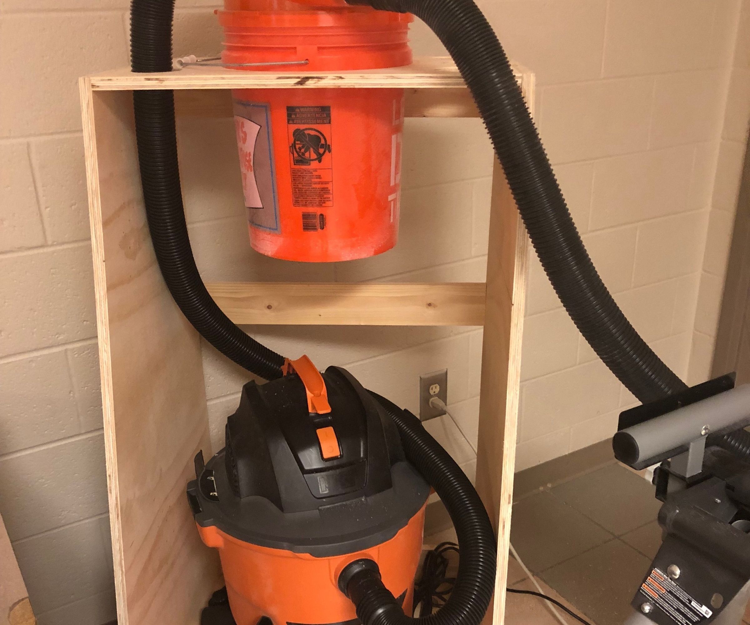 Space Saving Mobile Dust Collection Cart With Storage