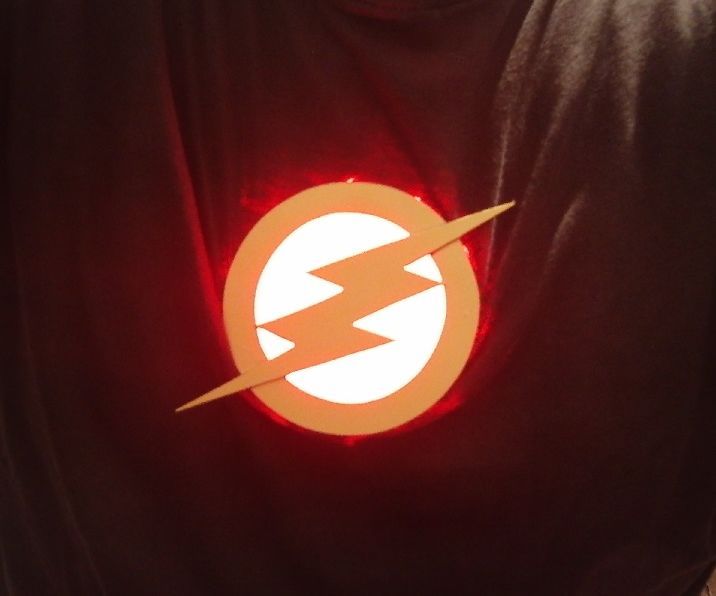 Halloween FLASH LED Emblem, for Your Shirt/suit