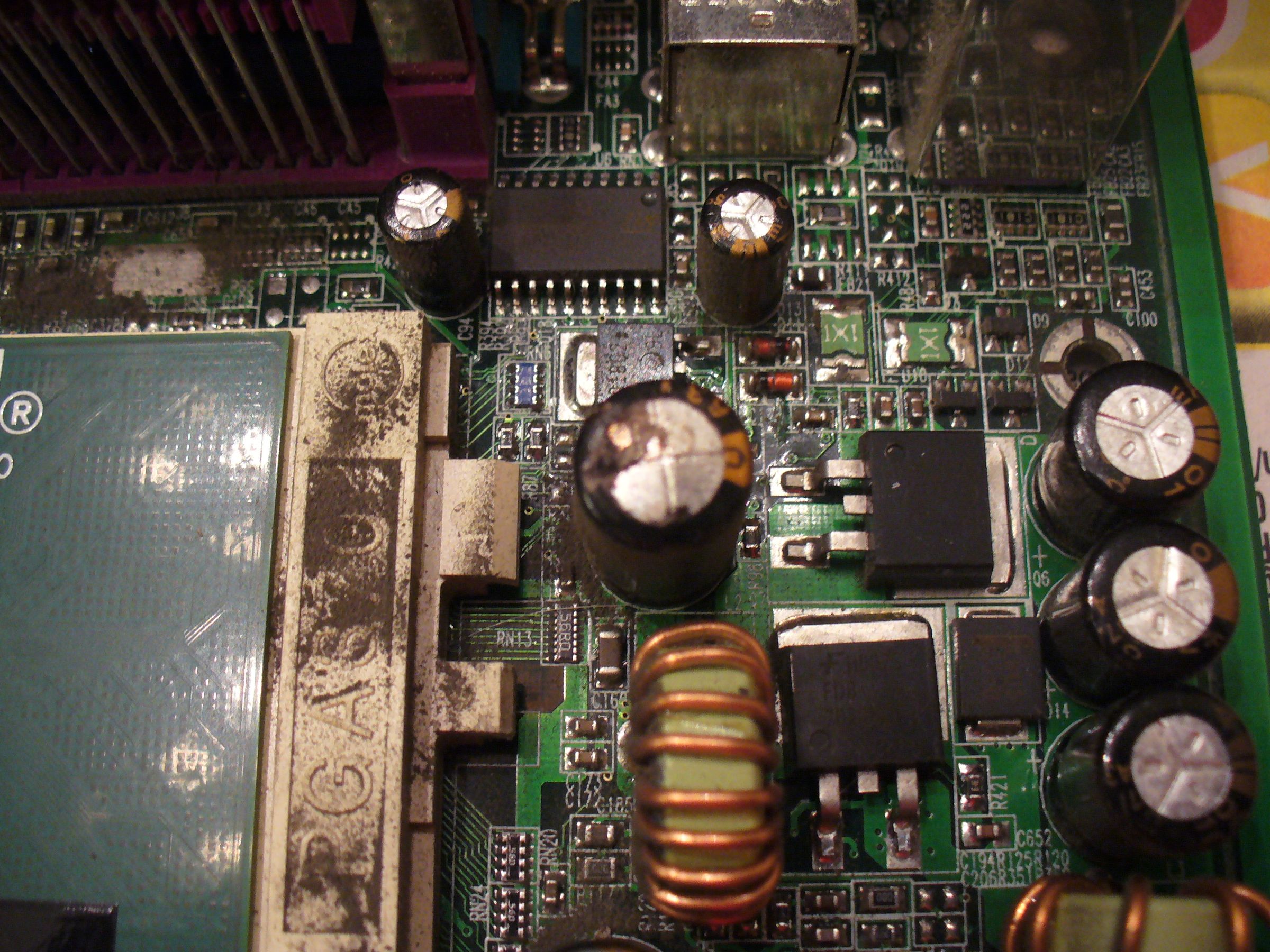 How to repair capacitors on computer motherboards and other electronic devices.