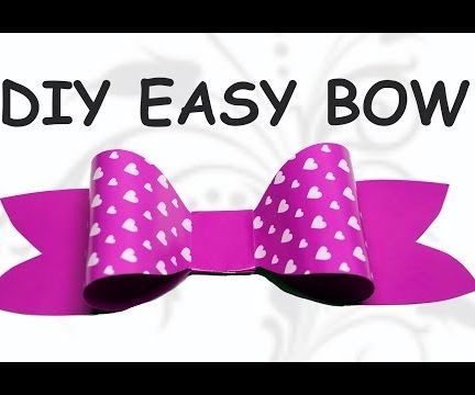 DIY Crafts - How to Make - Easy Paper Bow - Step by Step / DIY Beauty and Easy