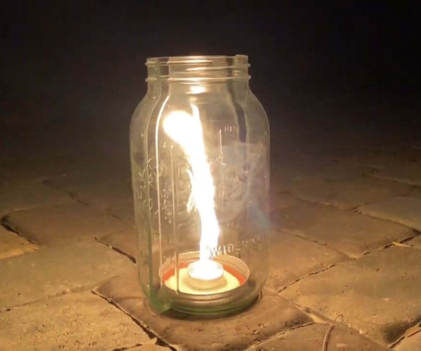 Mason Jar Vortex Burner