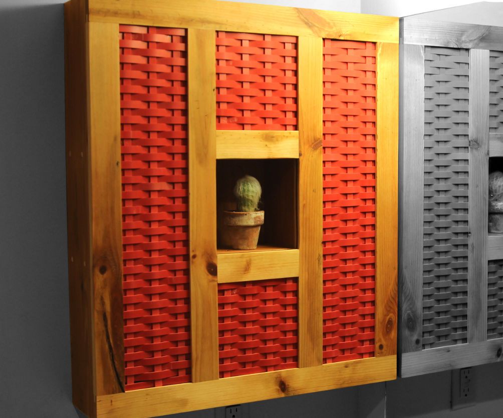 Reclaimed Wood & Plastic Medicine Cabinets