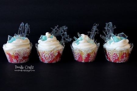 Frozen Icicle Candy Cupcakes!