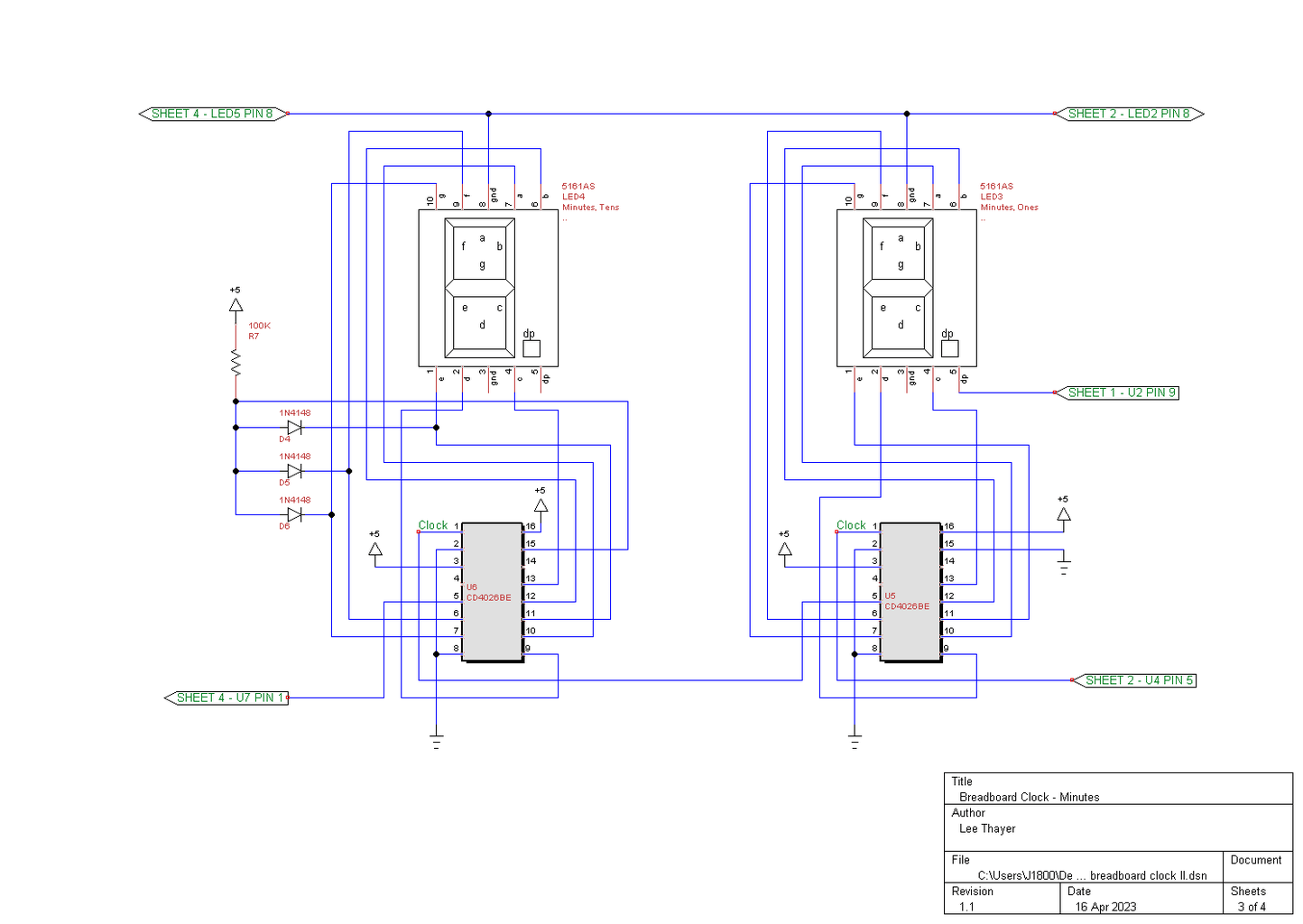 24 Hour Digital Clock (non Microcontroller) : 6 Steps (with Pictures ... Circuit Diagram