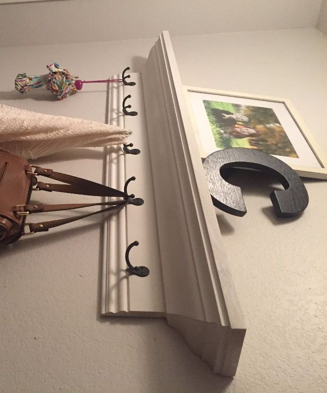 Easy Inexpensive Crown Molding Wall Shelf
