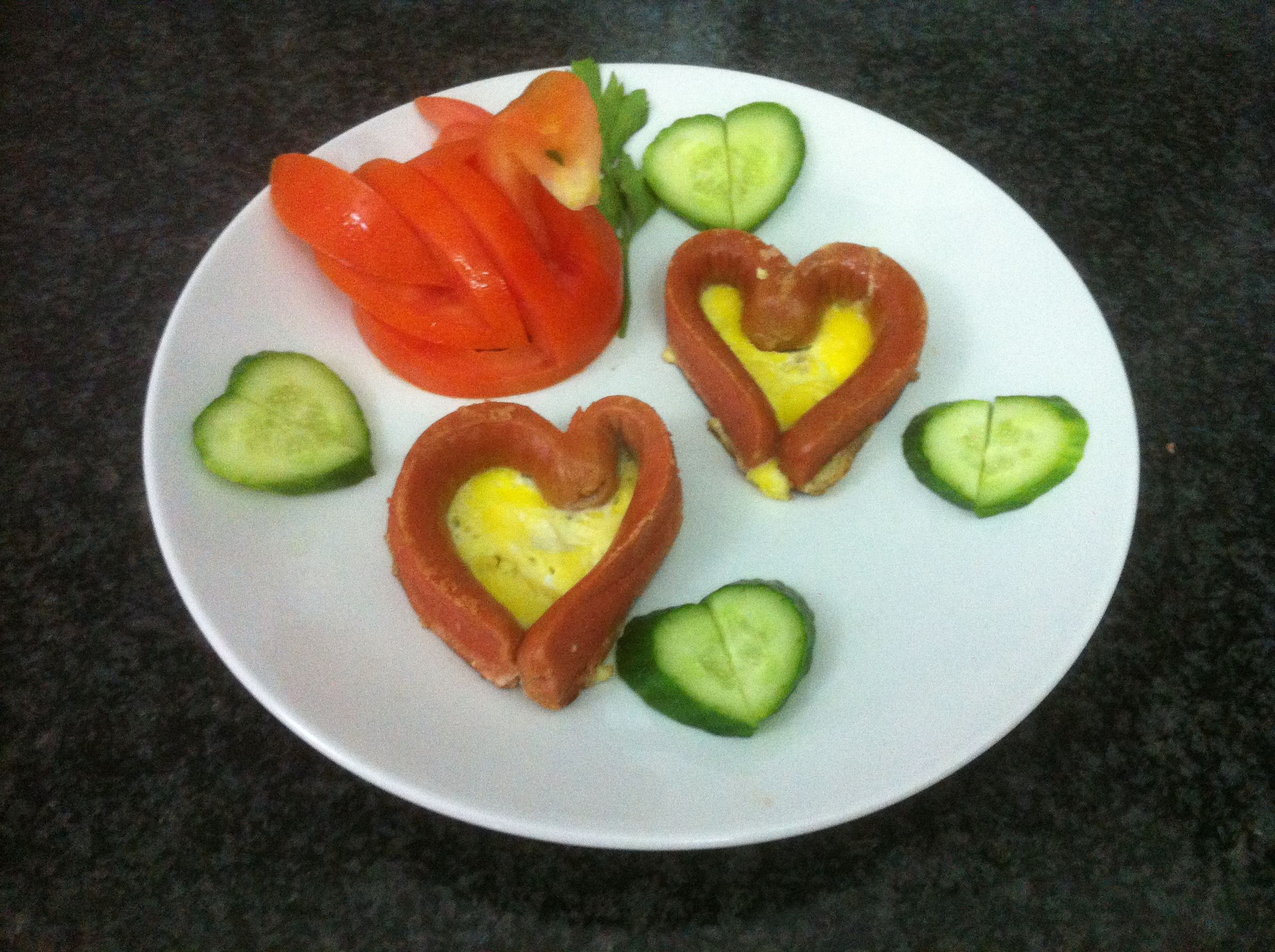 Designed Dinner - Swan and Hearts