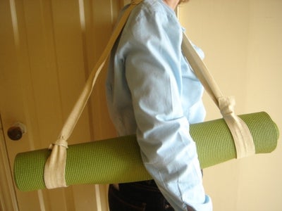 Yoga Mat Holder From Leftover Drape Tie Backs