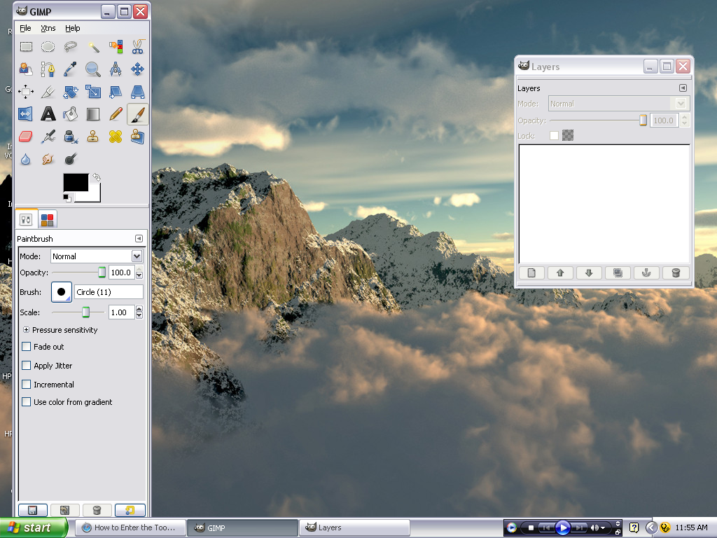 GIMP Color Effects on a B&W Photo