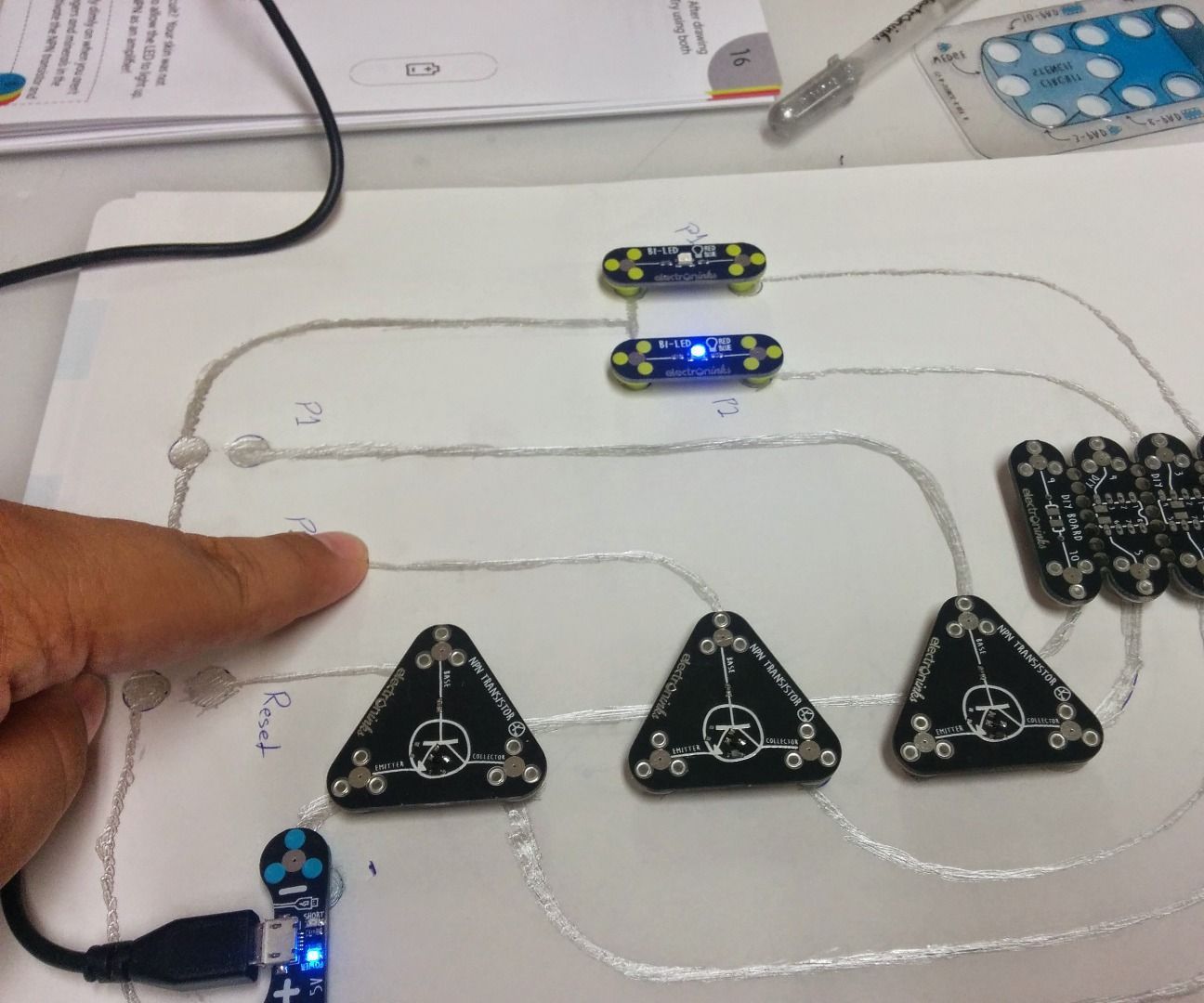 Reflex Speed Game With Circuit Scribe