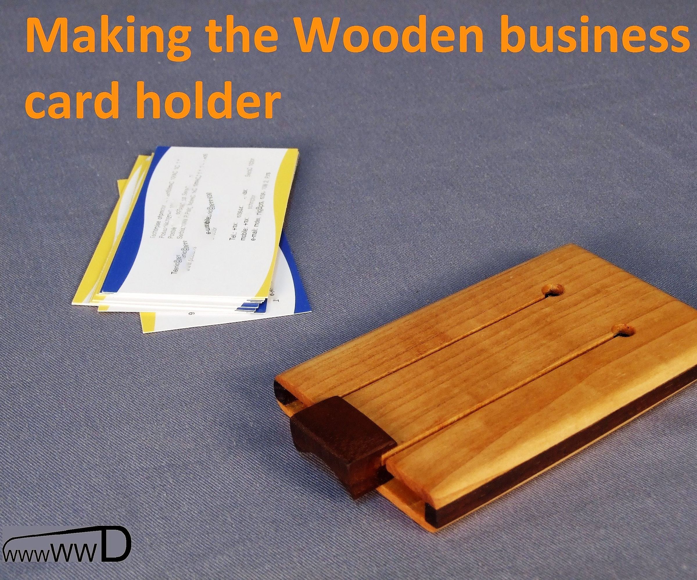 Wooden Business Card Holder
