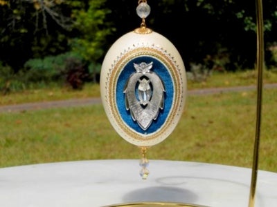 Silver Pendant Egg - Faberge' WannaBe