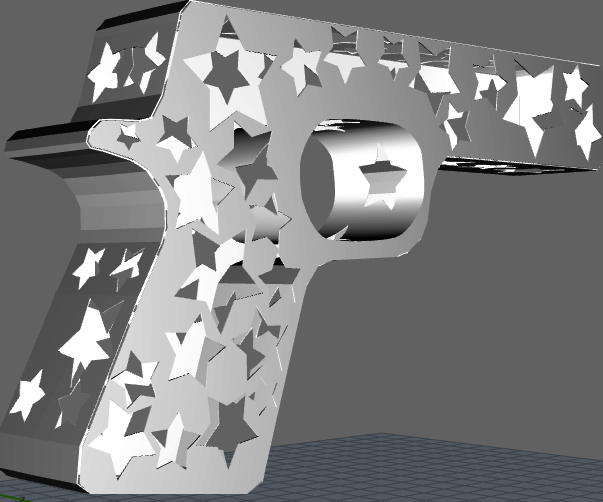 86 Shooting Stars | a 3D Printed Gun Ornament