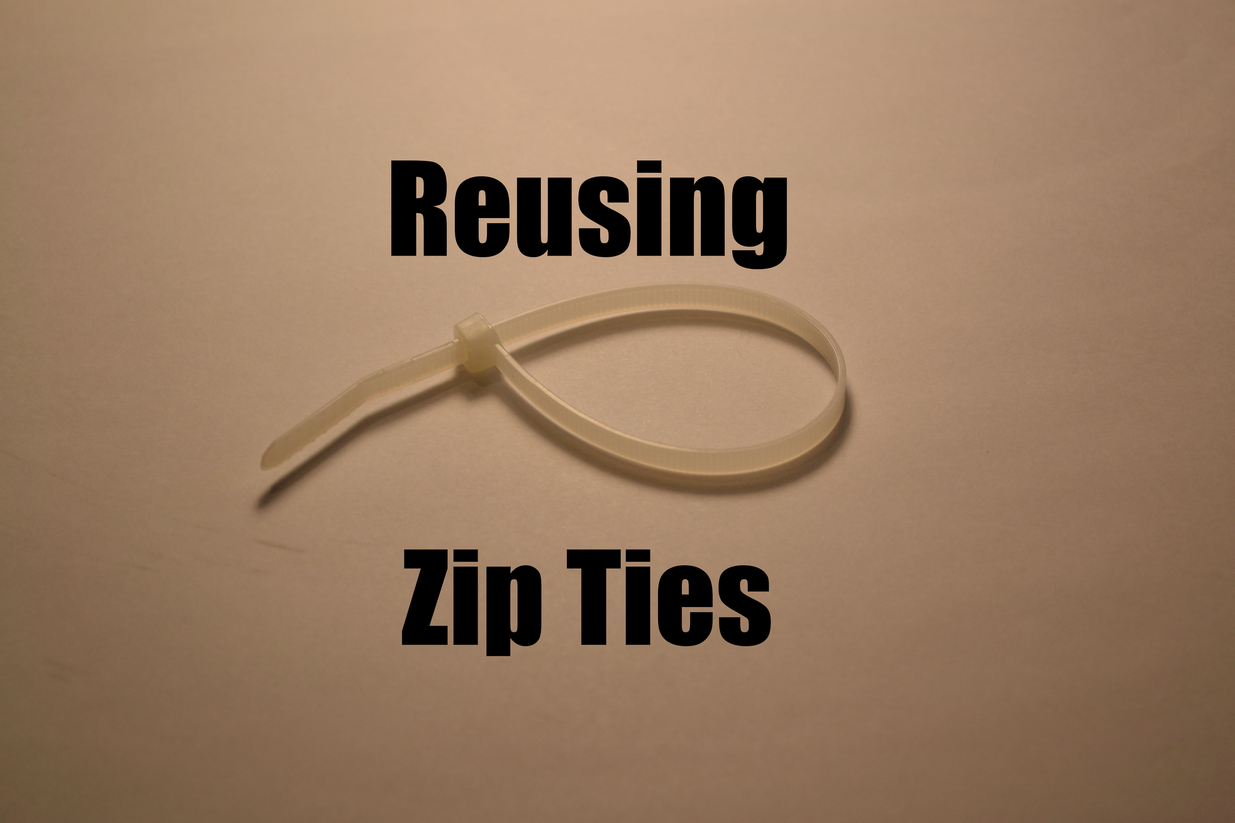 How to Reuse Zip Ties 3 Steps Instructables