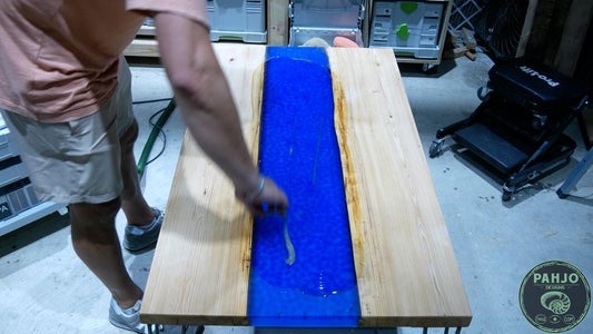 DIY Epoxy River Rock Table That Glows : 24 Steps (with Pictures ...