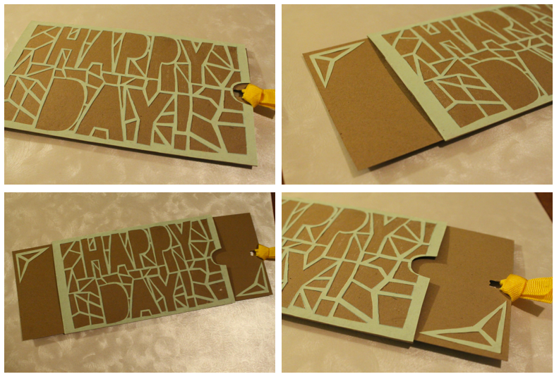 Slider Greeting Card (with Optional Laser Cut Design!)