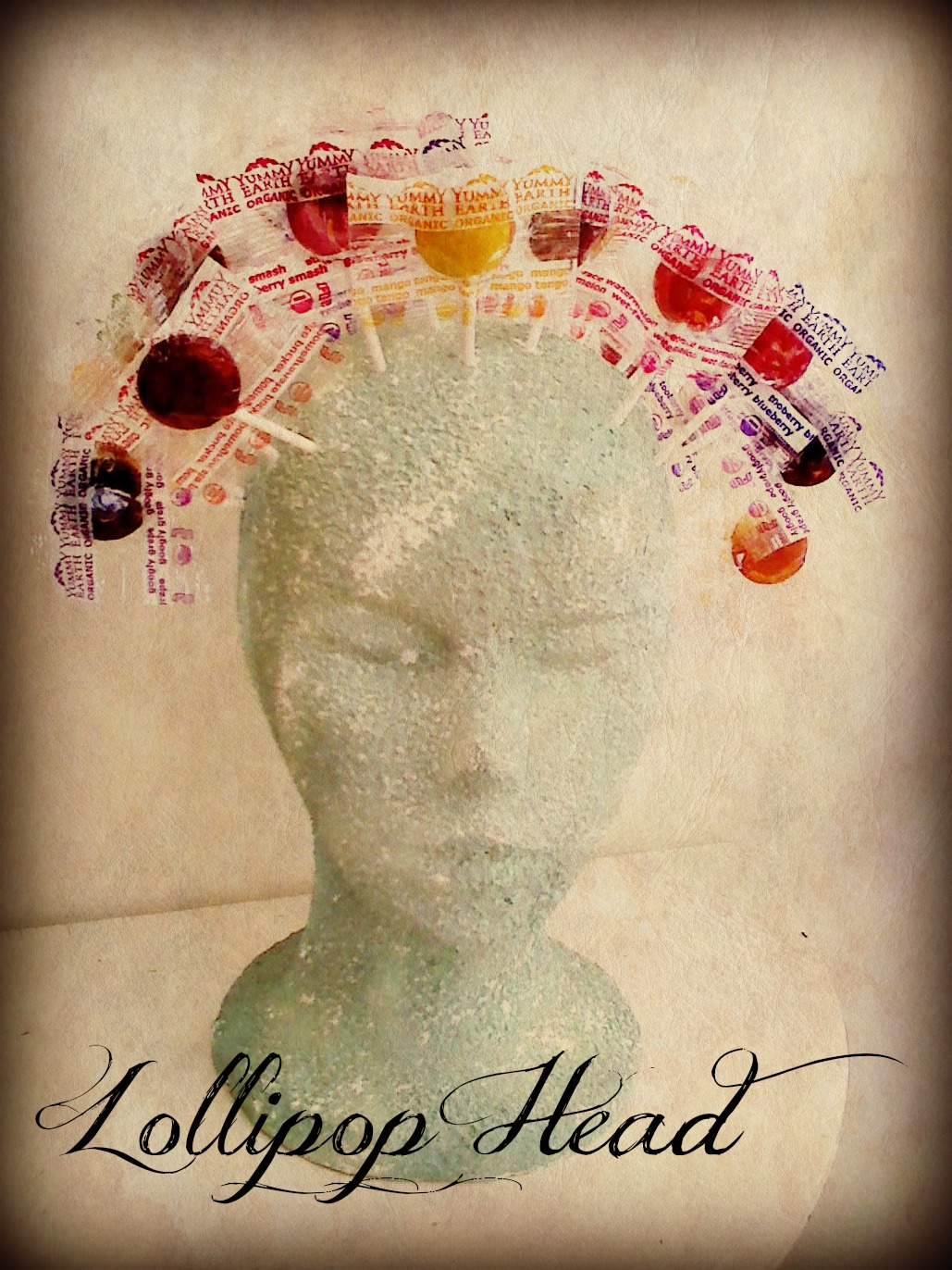 Lollipop Head Halloween Candy Display