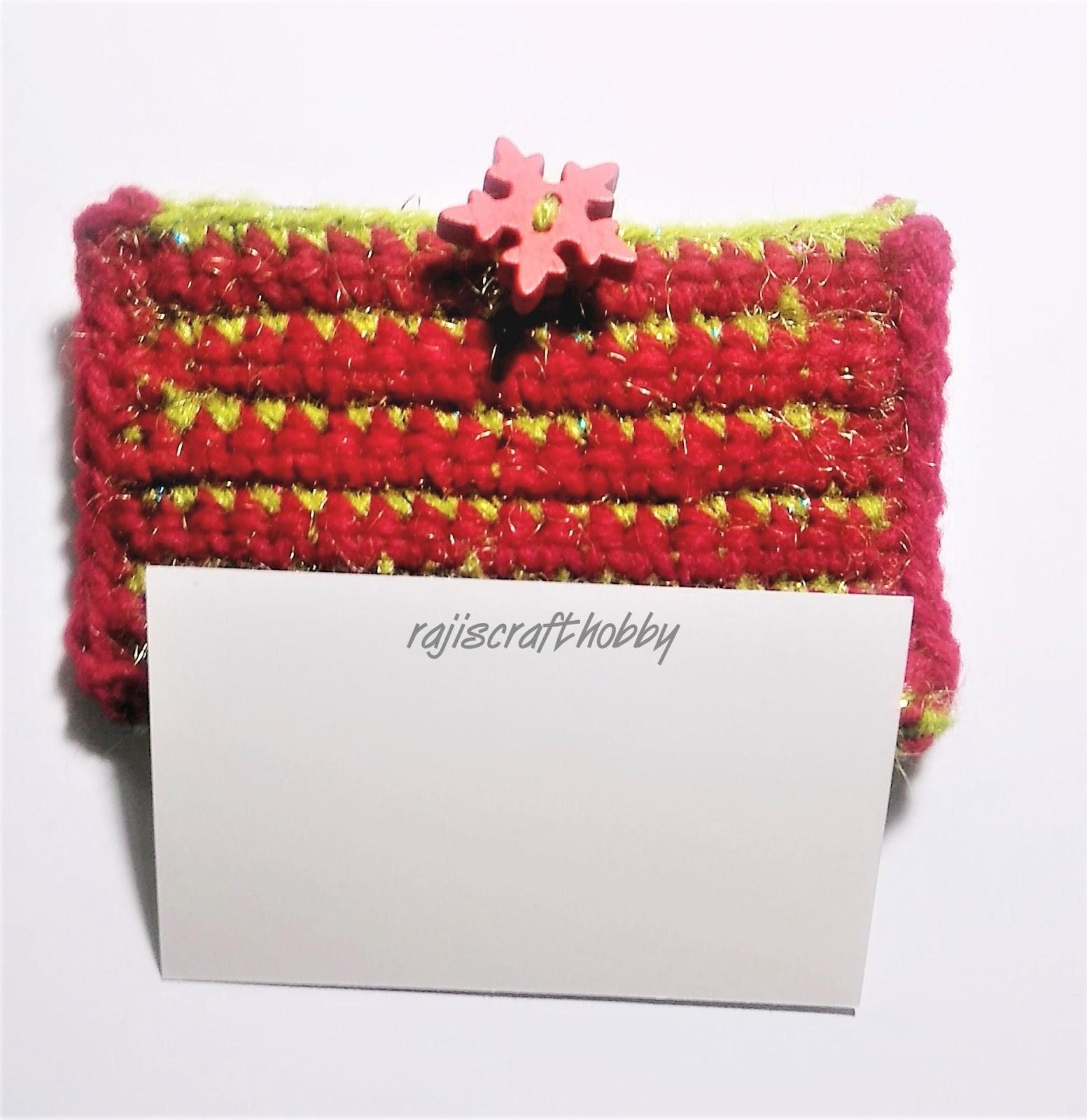 Christmas Gift Card Holder Crochet Pattern 8 Steps (with Pictures