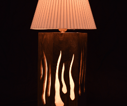 Color Changing Wooden Lamp
