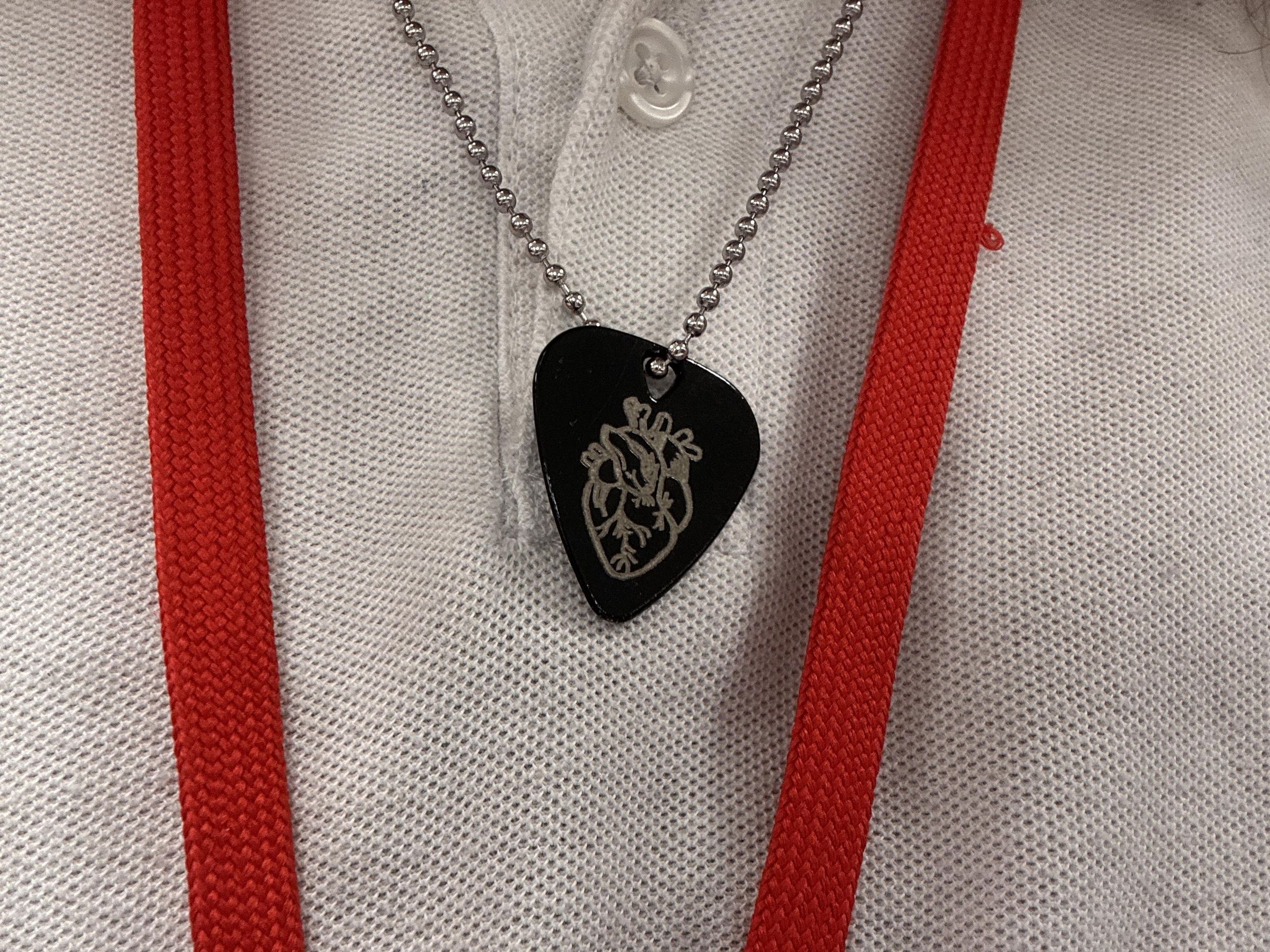 Personalzed Gutar Pck Necklace, Annversary Gft Engraved Gutar