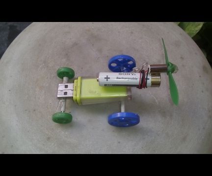 Make a Mini Pen Drive Racing Car 