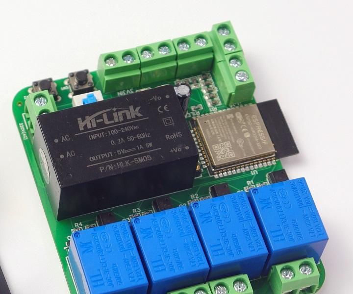SMT 4 Node Smart HomeAutomation PCB.|ESP32