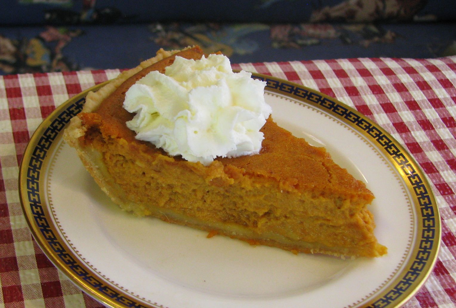 Bourbon Sour Cream Pumpkin Pie
