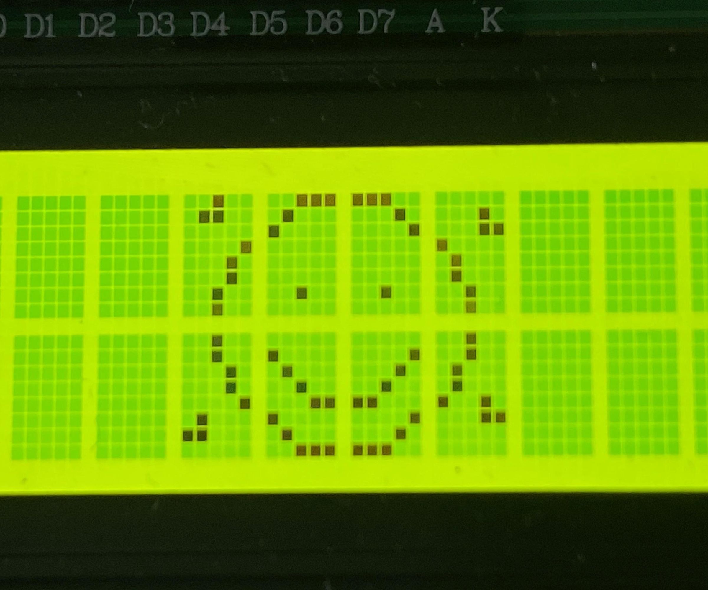 Create Custom Animations on 16x2 LCD Displays 