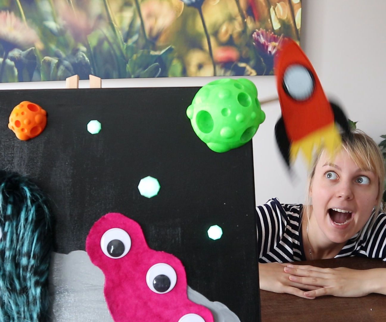 Space Monsters - an Interactive Painting