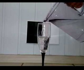 The refraction of light in water