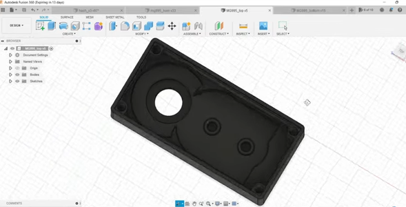 Custom Servo Horn and Servo Head