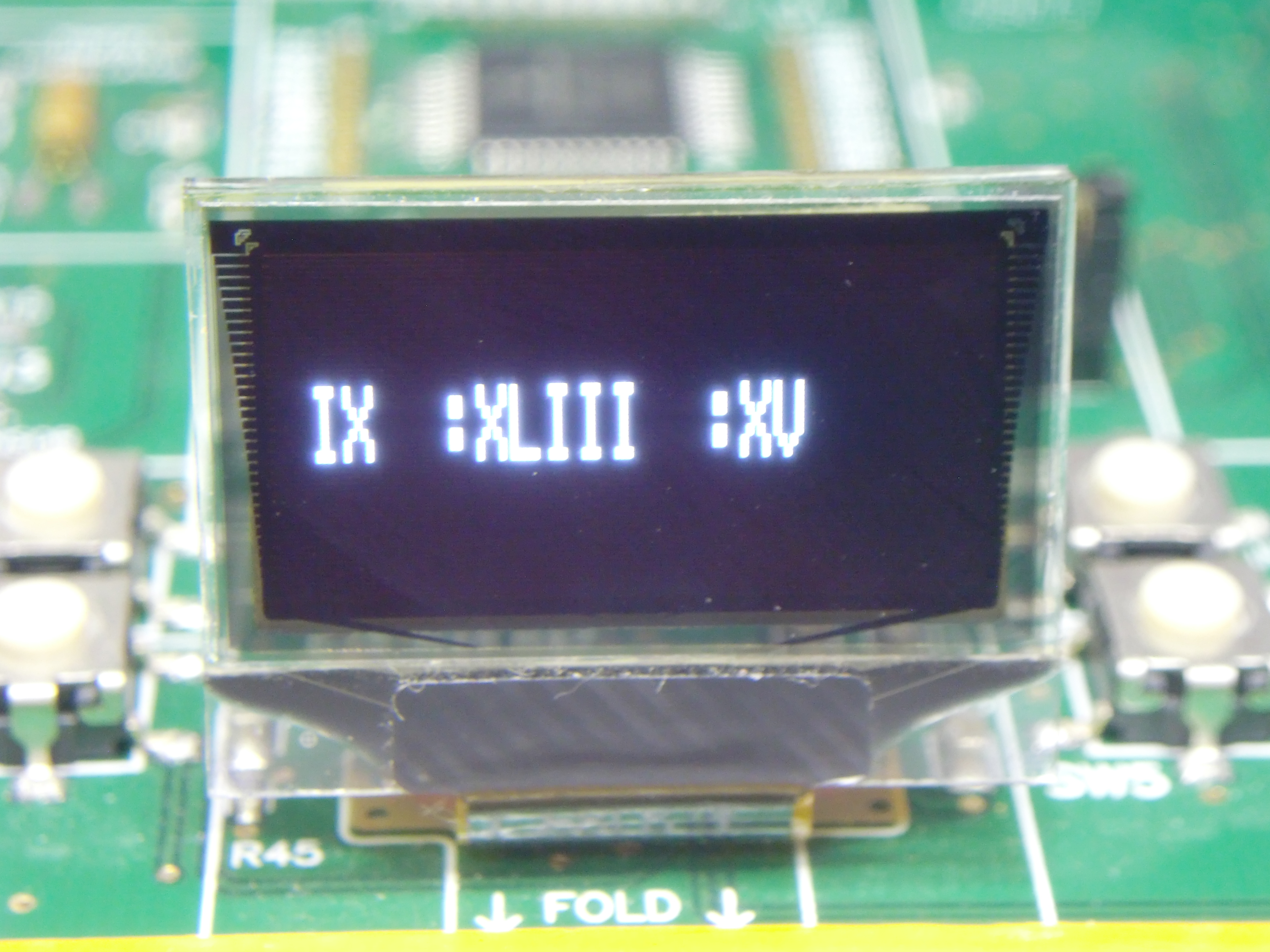 Digital Roman Numeral Clock