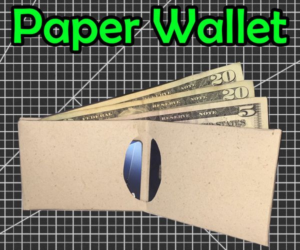 Slim Paper Wallet
