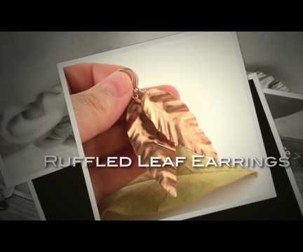 Ruffled Leaf Earring Tutorial