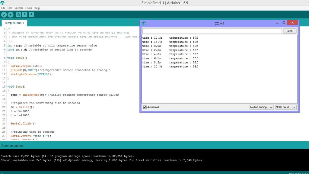 Arduino : Reading Sensor Data Using Bluetooth : 6 Steps - Instructables