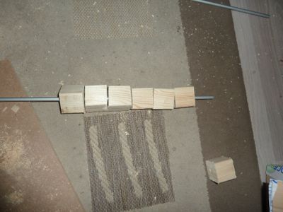 Step 3 : Push Cube on the Rods