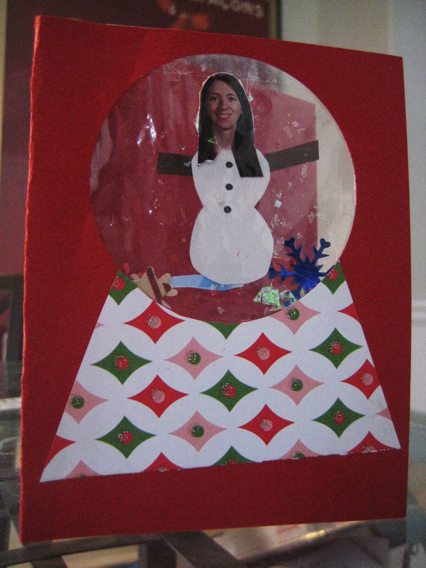 Real Snowglobe Holiday Card